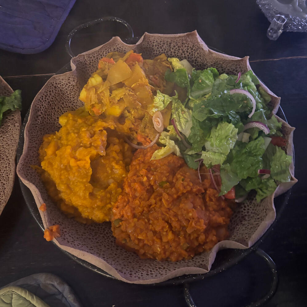 Doro Wat, Gomen, and Salata